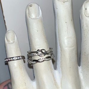 Adjustable sterling silver ring stack * FREE ADD ON ITEM *